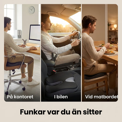 Reliva – Ortopedisk Sittkudde i Minnesskum mot Ryggvärk & Ischiassmärta